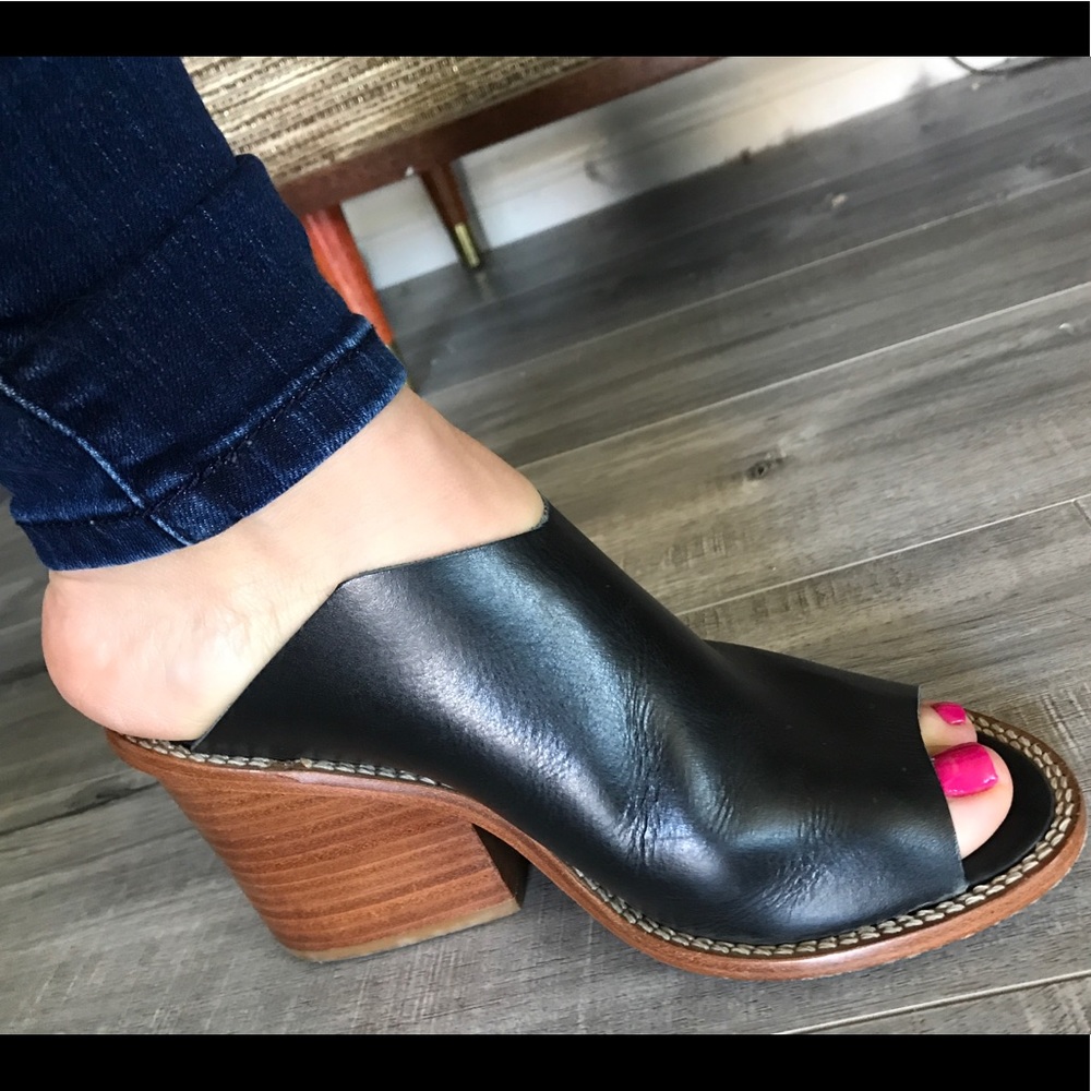 Tibi New York open toe leather mules - Picture 5 of 7